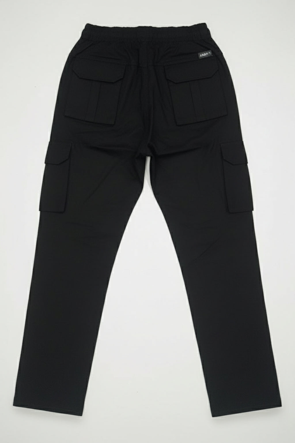 Flat lay of Eliteez Cargo Pant in Black