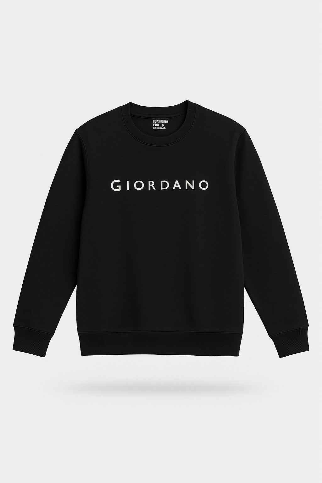 Close-up of fabric texture on Eliteez Casual Sweatshirt Black