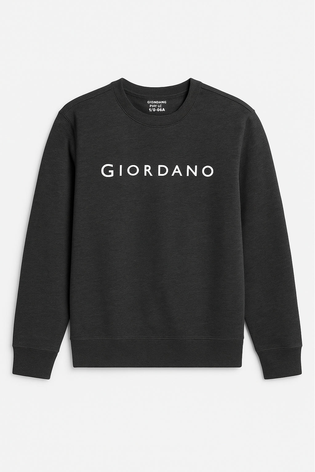 Close-up of fabric texture on Eliteez Casual Sweatshirt Charcoal Gray