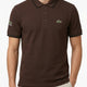 Classic Stripe Collar Polo - Coffee