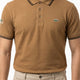 Classic Stripe Collar Polo - Mocha