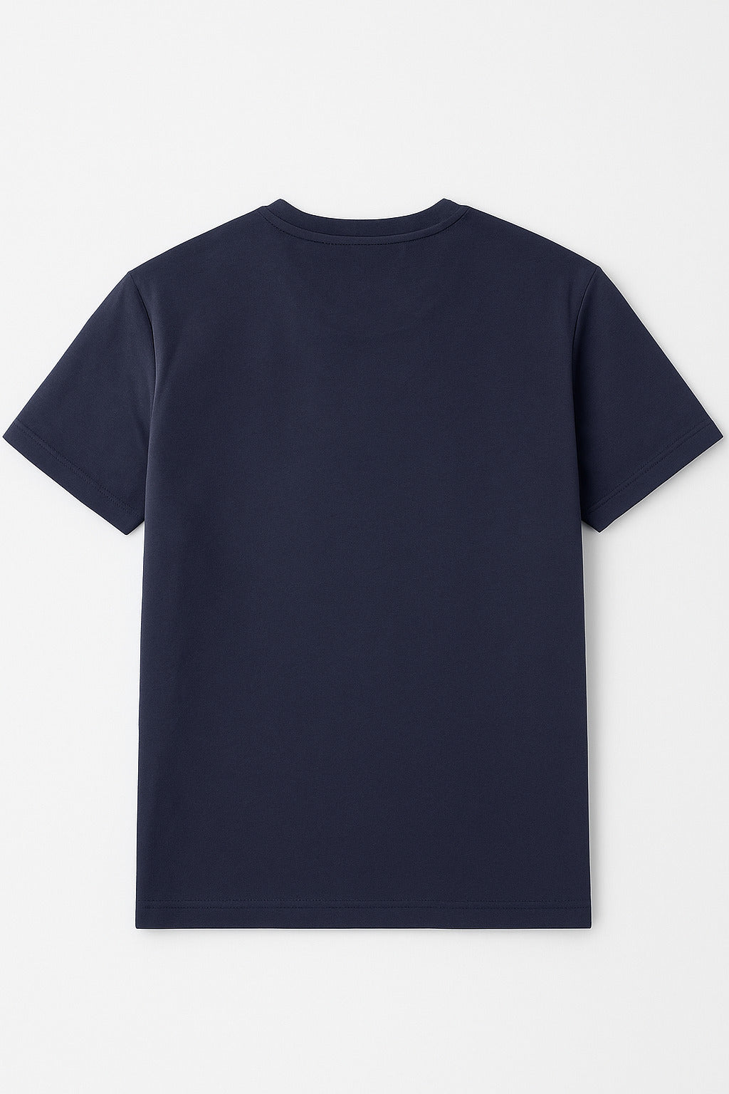 Flat lay of Eliteez Evolution Minimalist T-Shirt in Midnight Navy