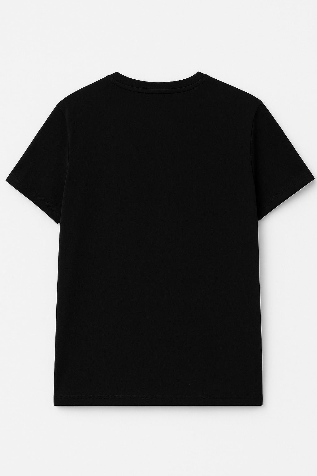 Flat lay of Eliteez Positive Thinking Graphic T-Shirt in Black