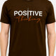 Positive Thinking Graphic T-Shirt – Earth Brown