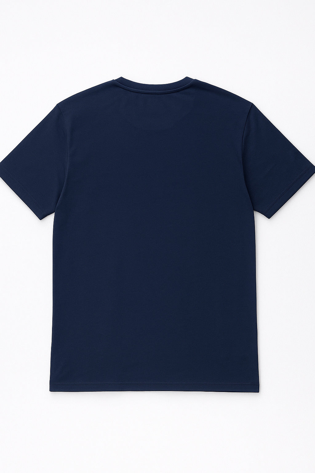 Flat lay of Eliteez Positive Thinking Graphic T-Shirt in Navy Blue