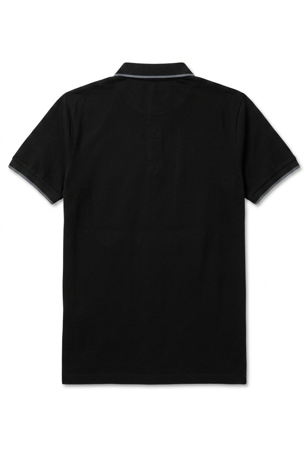 Flat lay of Eliteez Signature Polo Rider Shirt in Black
