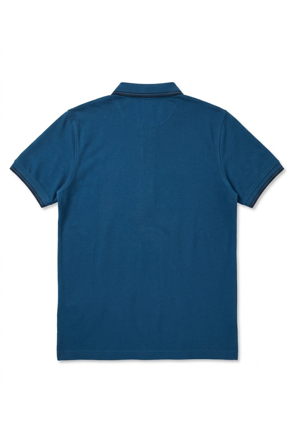 Eliteez Signature Twin-Tip Polo in Dark Teal, back view on model