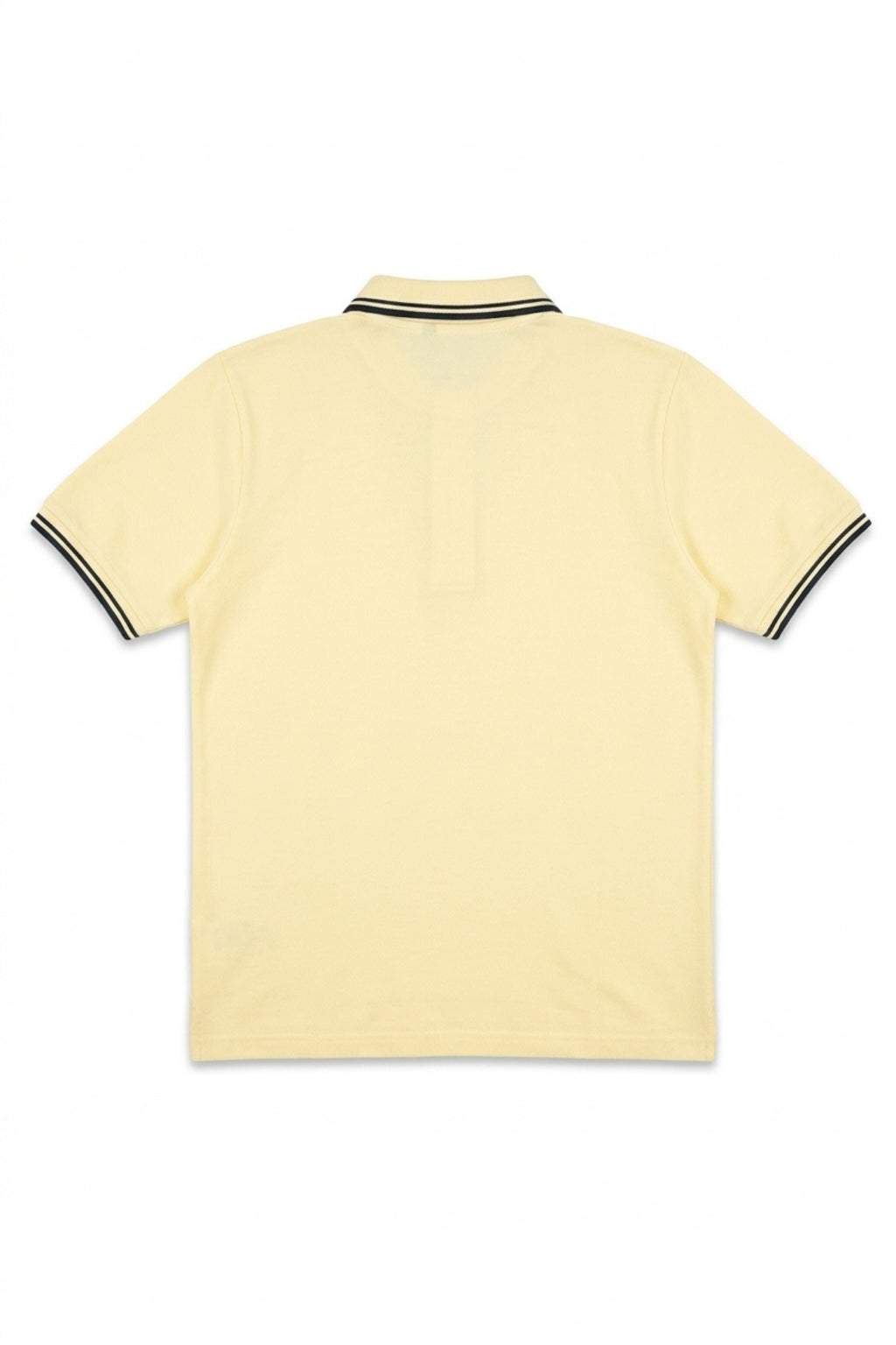 Eliteez Signature Twin-Tip Polo in Pale Lemon, back view on model