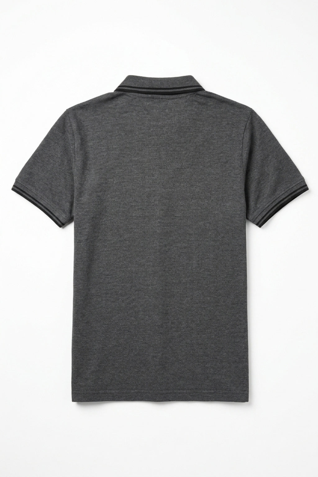 Eliteez Signature Twin-Tip Polo in Steel Grey, back view on model