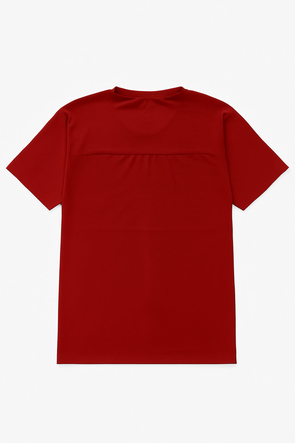 Flat lay of Eliteez "You Are Enough" Affirmation Tee in Bold Red