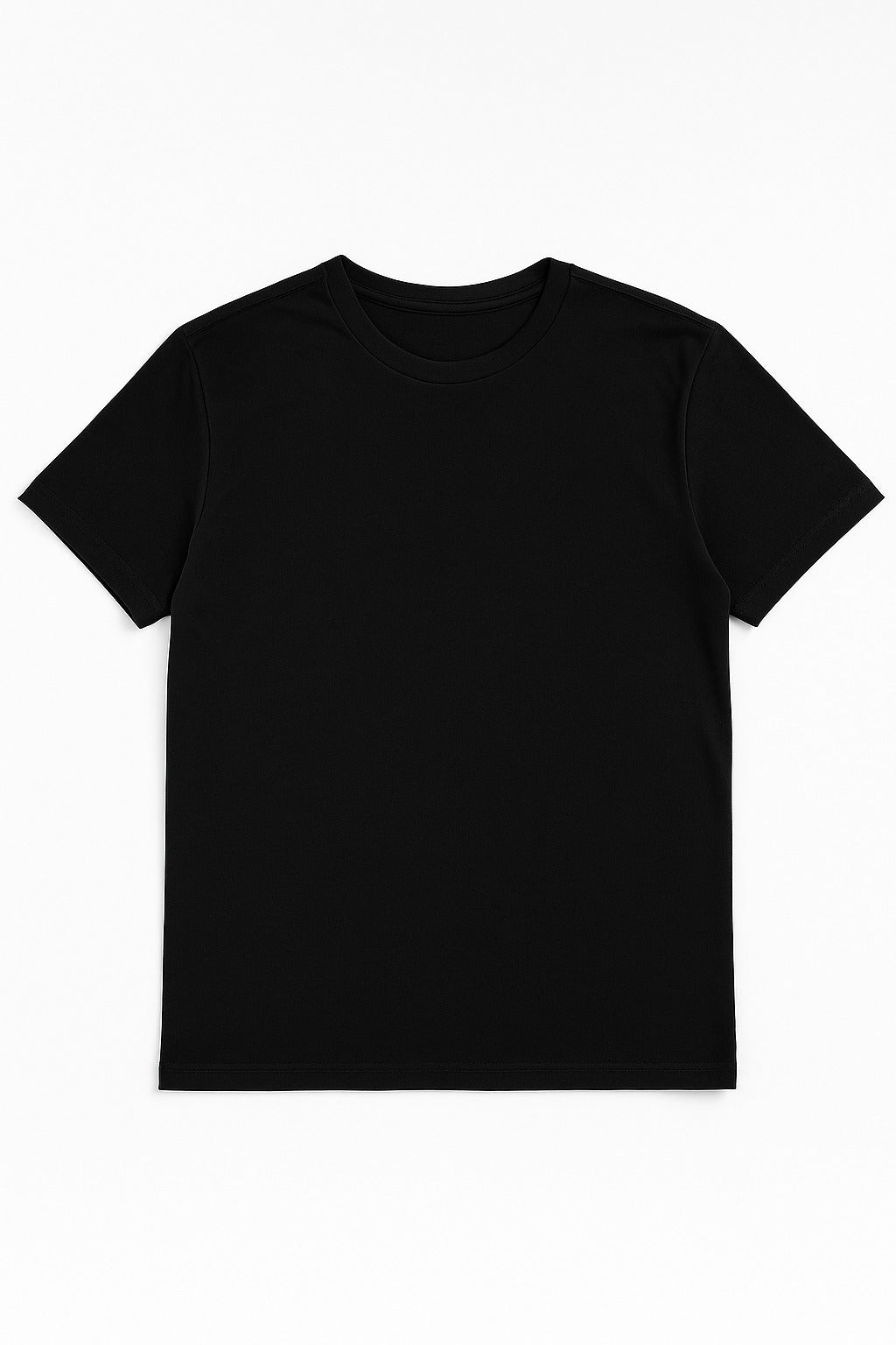 Flat lay of Eliteez "You Are Enough" Affirmation Tee in Classic Black