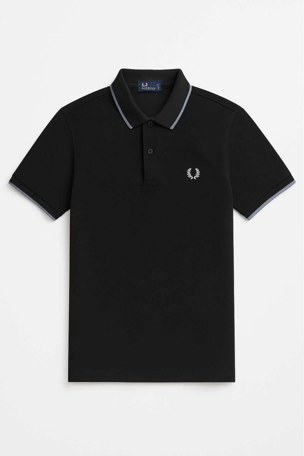 Heritage Laurel Polo Shirt – Black