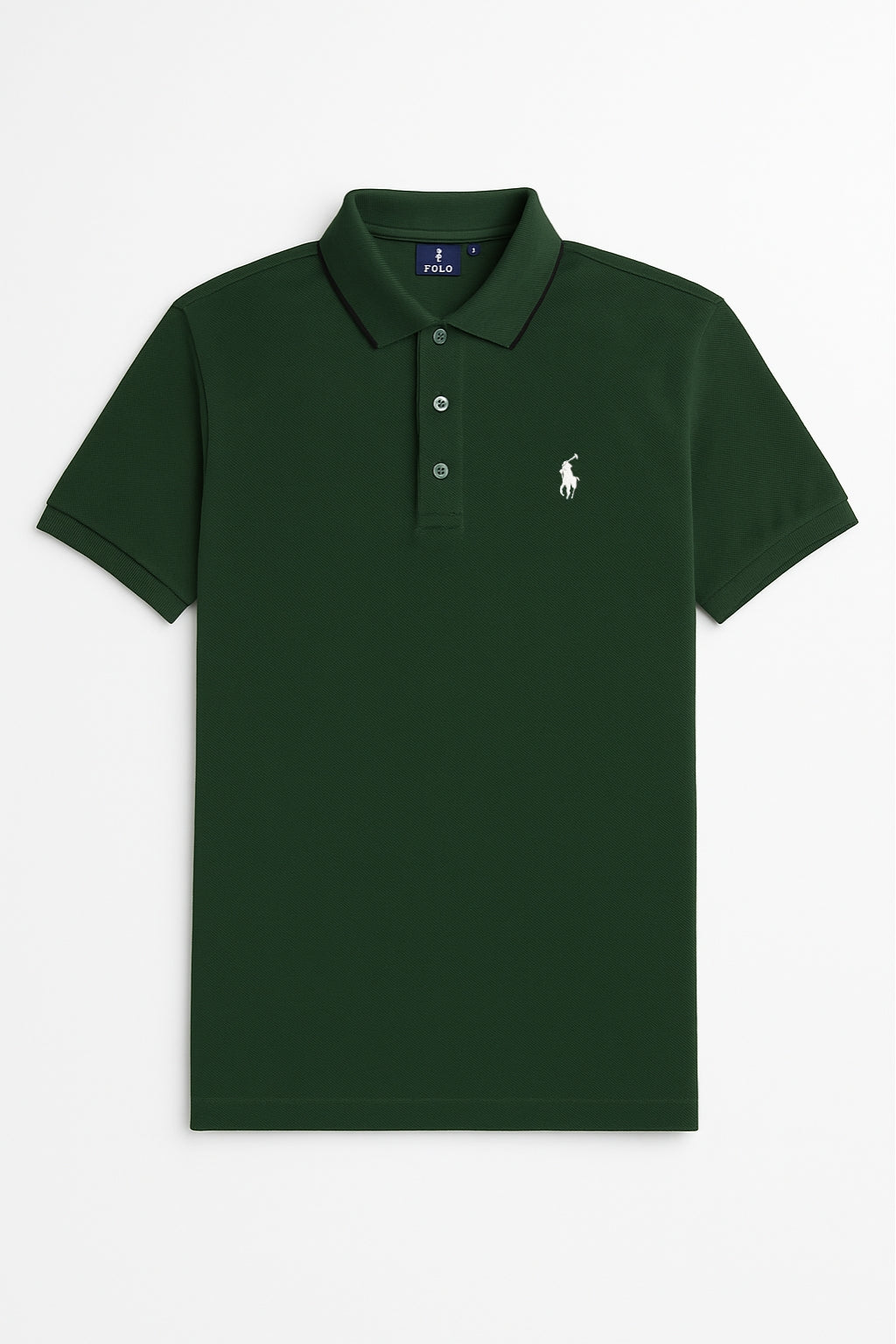Signature Polo Rider Shirt – Forest Green