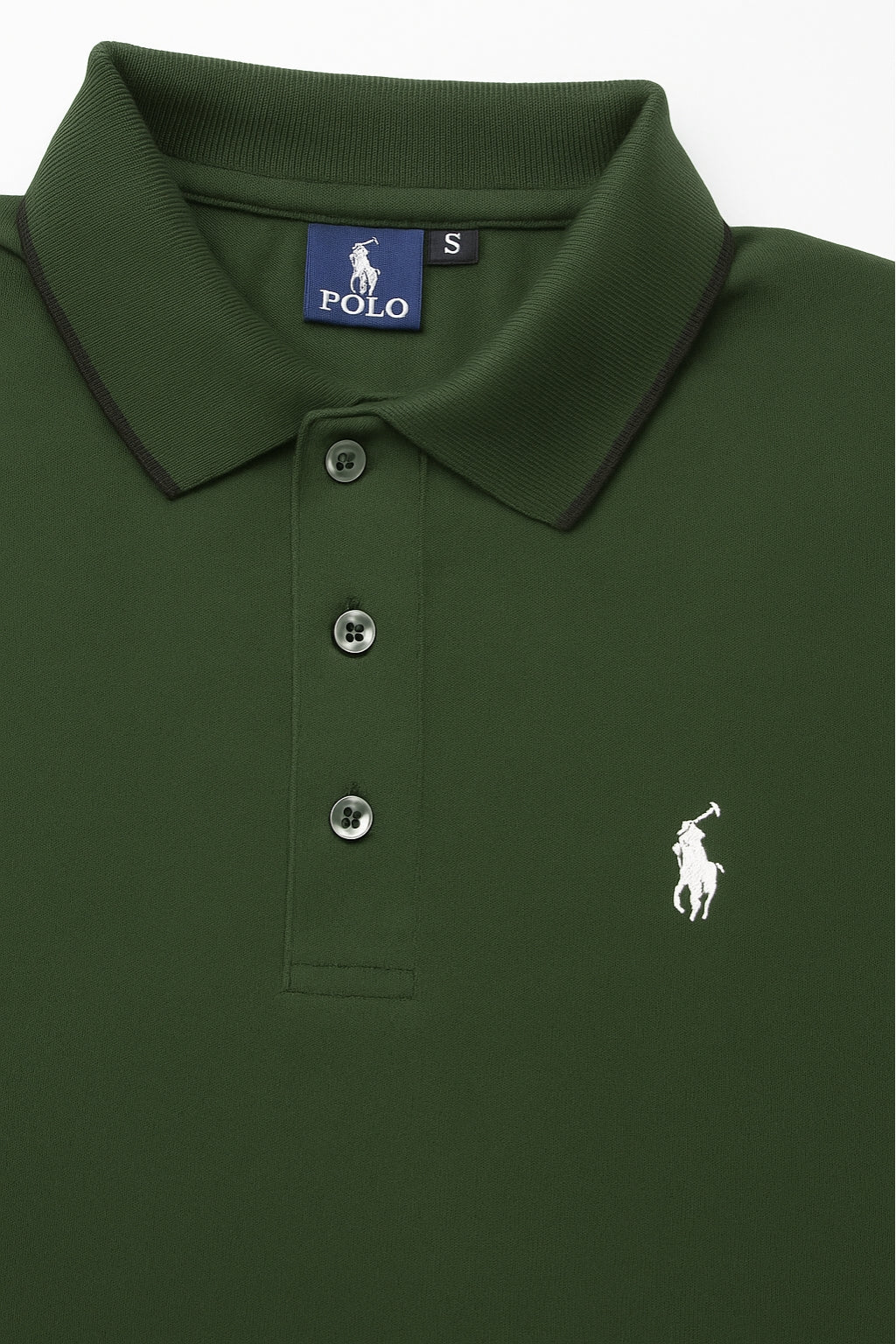 Signature Polo Rider Shirt – Forest Green