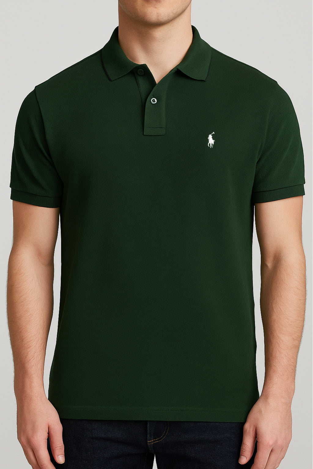 Signature Polo Rider Shirt – Forest Green