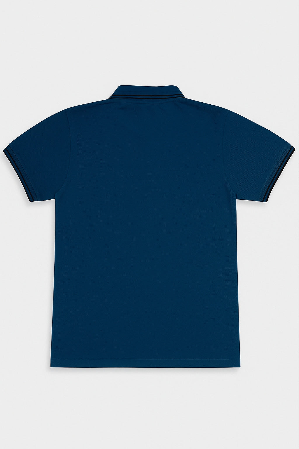 Premium Zip Polo Shirt – Navy Blue