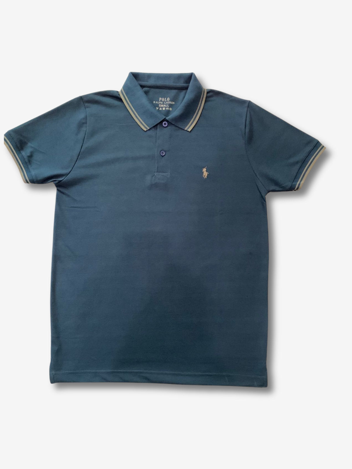 Signature Polo Rider Shirt – Teal Blue