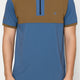 NextGen Contrast Zip Polo – Blue & Mustard