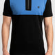 NextGen Contrast Zip Polo – Sky Blue & Black