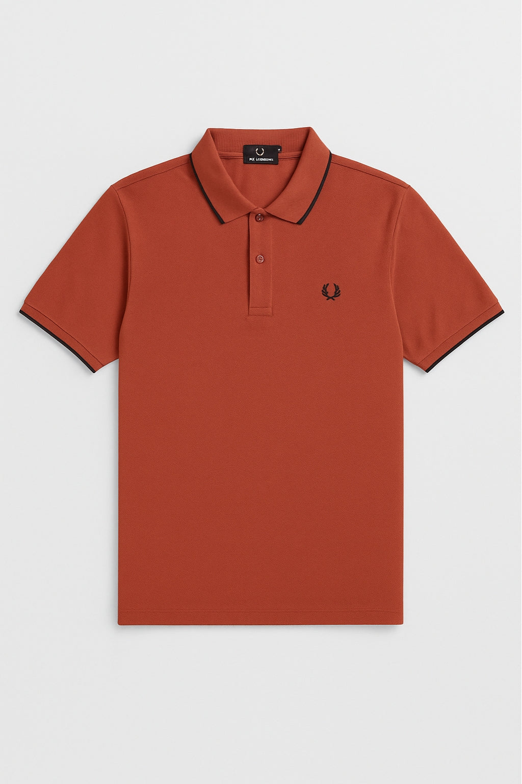 Heritage Laurel Polo Shirt – Rust Orange