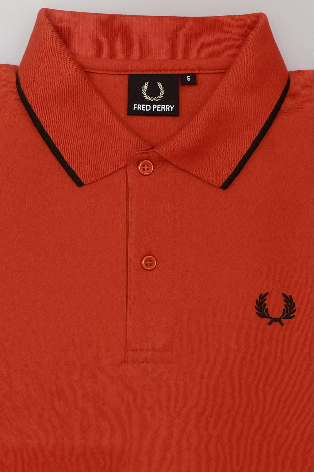 Heritage Laurel Polo Shirt – Rust Orange