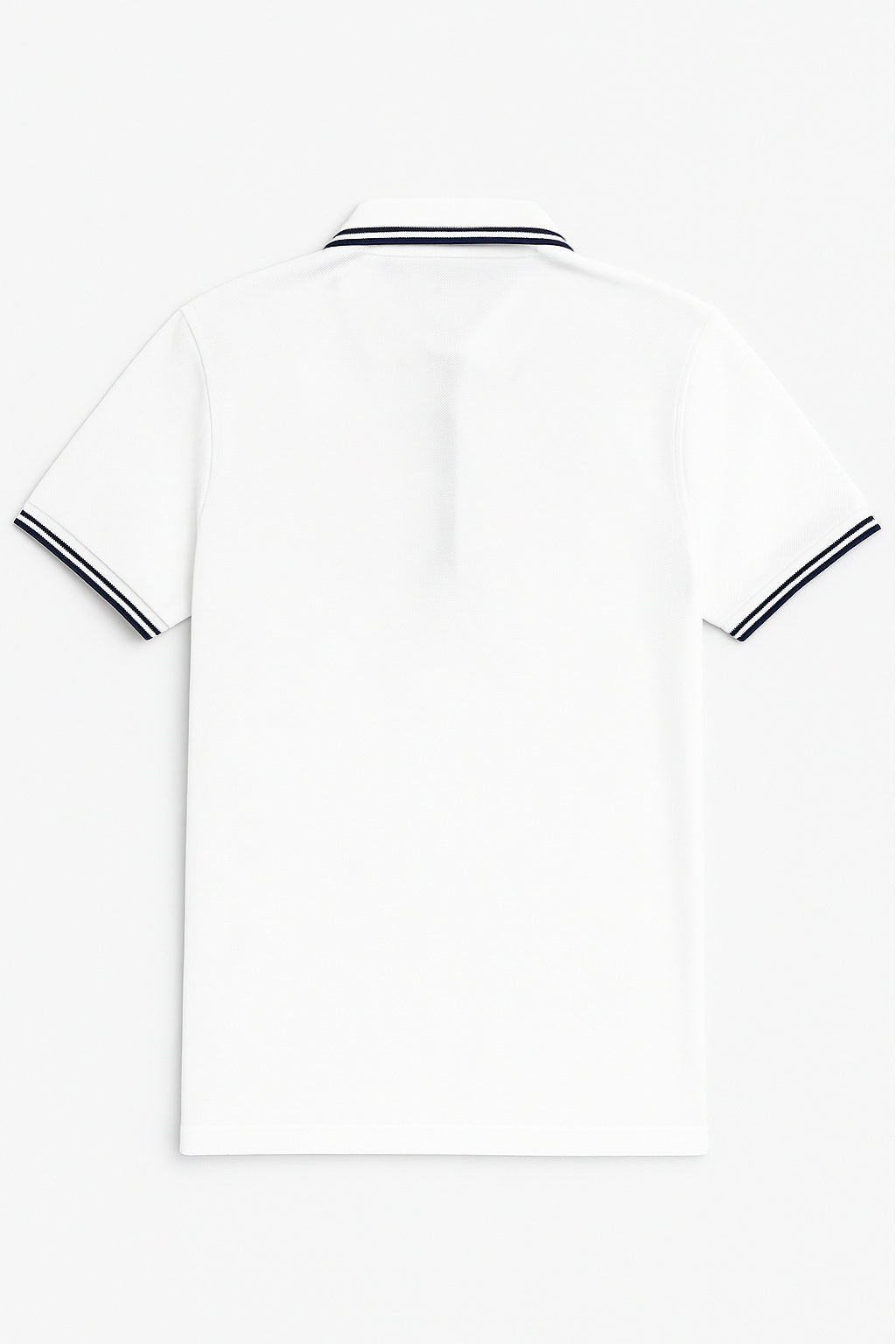 Premium Zip Polo Shirt – White