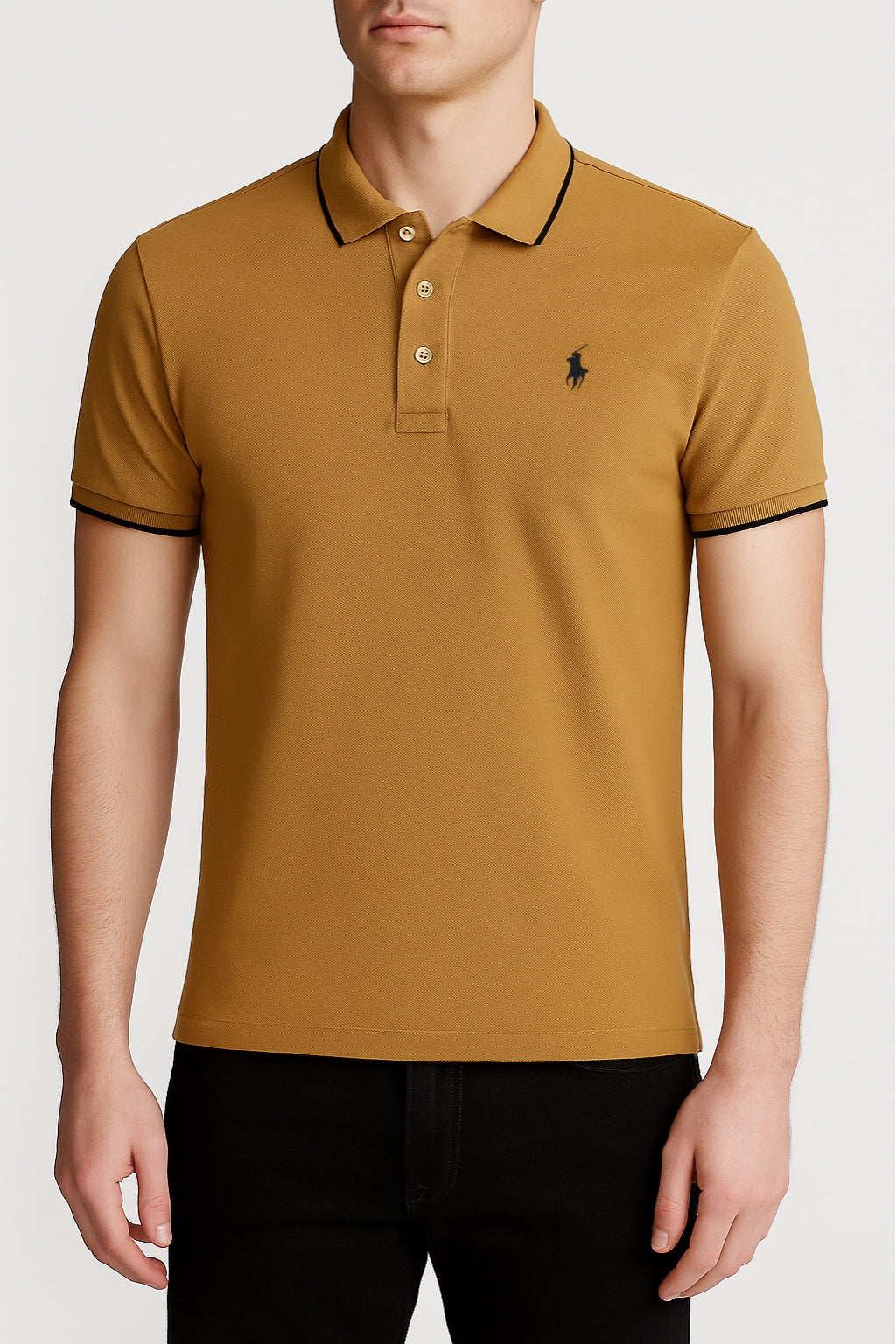 Signature Polo Rider Shirt – Camel